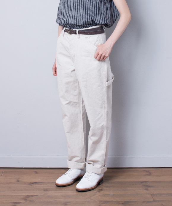 Cotton-linen painter pants｜nest Robe International Online Store