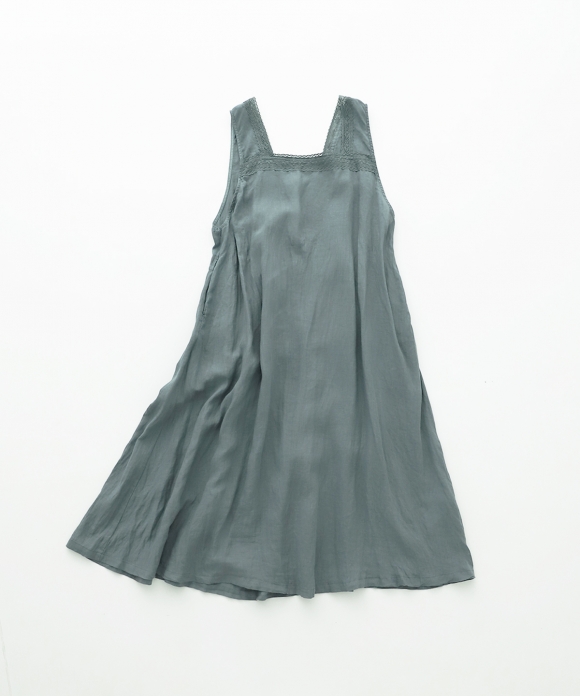 Linen 2way Bobbin Lace Apron Dress｜nest Robe International Online Store