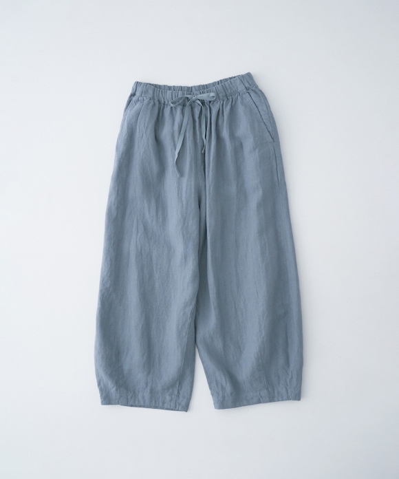 Brushed Linen Cocoon Easy-fit Pants｜nest Robe International Online Store