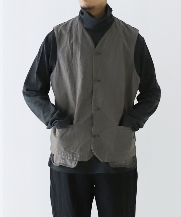 CONFECT x KIGI Cotton Vest in Cloudy Gray｜nest Robe International ...