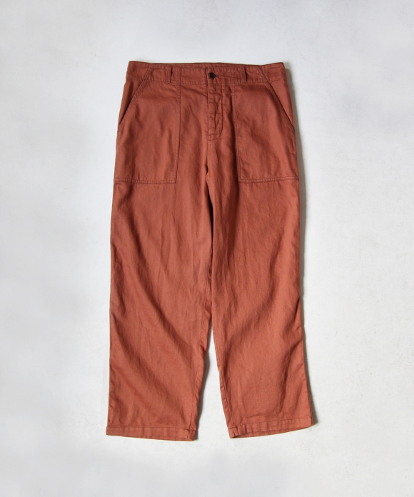 Cotton-Kapok-Linen twill work pants｜nest Robe International Online Store