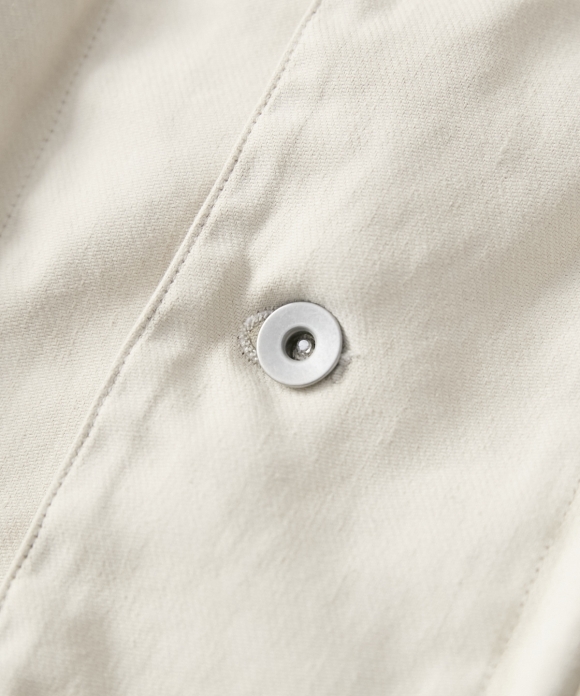 Linen Cotton Twill White Pigment Coated Coverall Jacket｜nest Robe ...