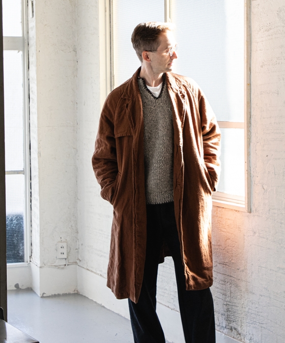 Brushed Linen Ulster Coat｜nest Robe International Online Store