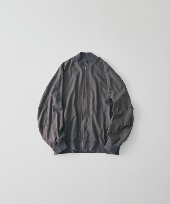 Cotton Silk Serge Lightweight Bomber Jacket｜nest Robe