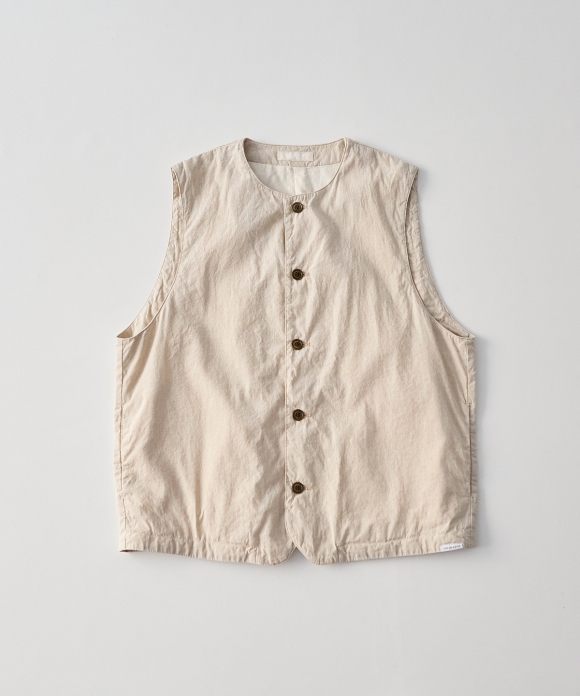 Sleeveless Short Linen Vest