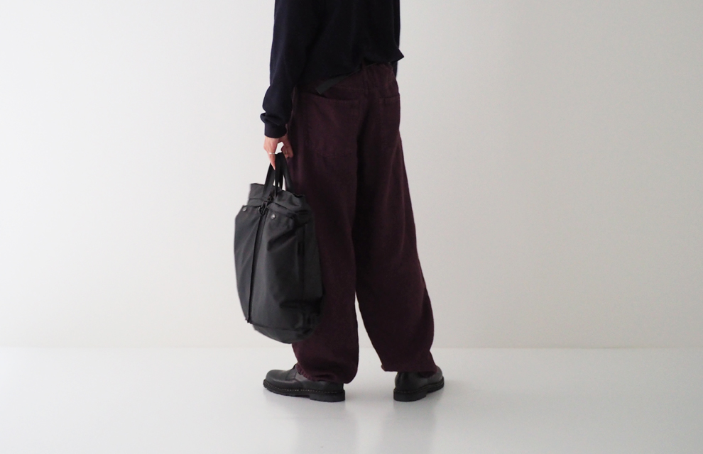 Sulfur Dyed Linen Denim Pants in Purple