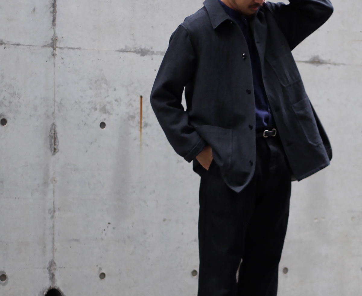 逆輸入 【nestRobe CONFECT】 Linen Engineer Jacket ステンカラー