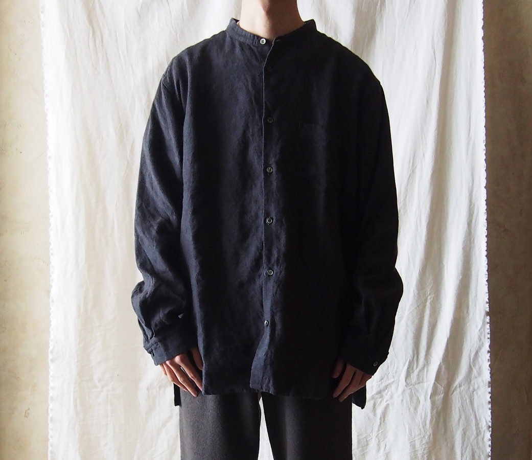 brushed linen shirt｜nest Robe International Online Store