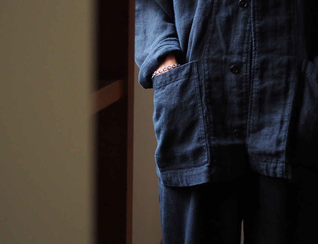 ジャケット・アウター CONFECT  LINEN SILK TWEED Linen silk tweed military style jacket | STYLES｜nest Robe