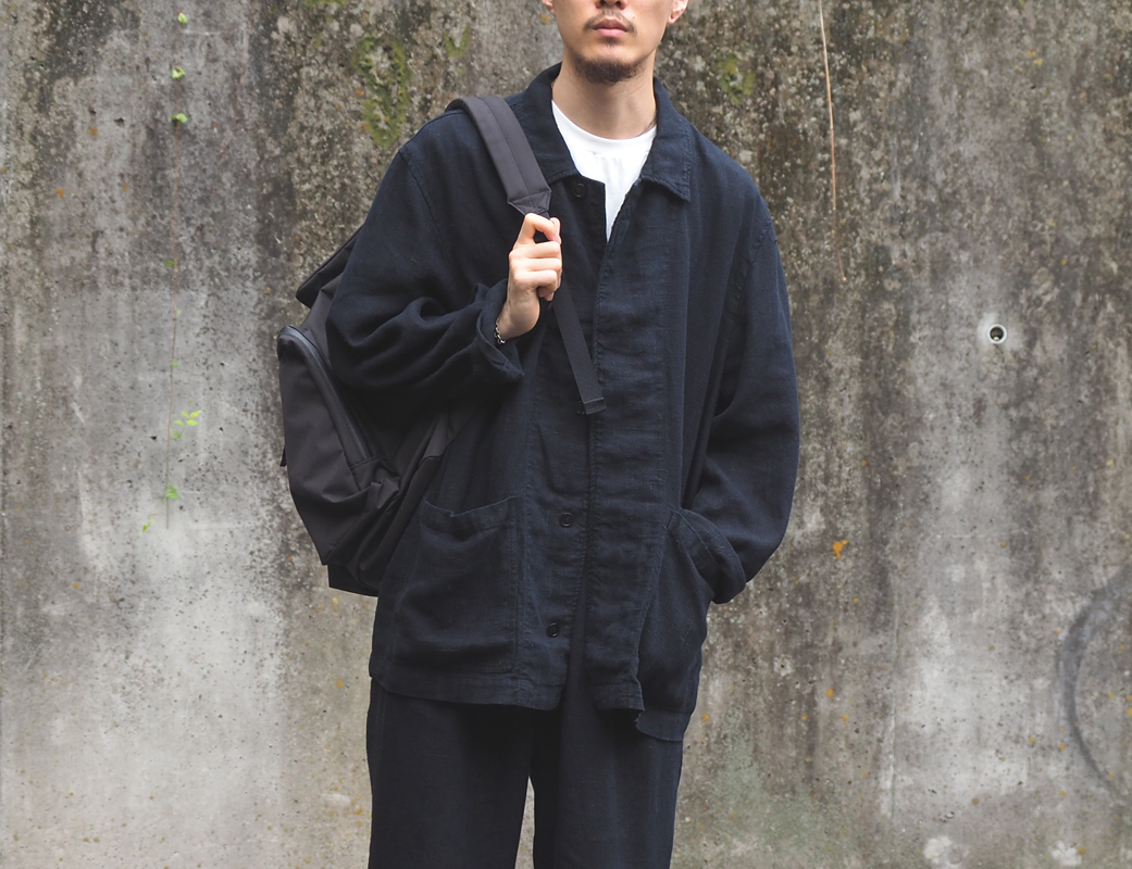 ジャケット・アウター CONFECT  LINEN SILK TWEED Linen silk tweed military style jacket | STYLES｜nest Robe