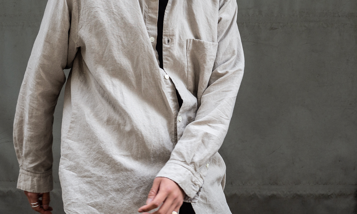 High Thread Count Linen Shirt｜nest Robe International Online Store